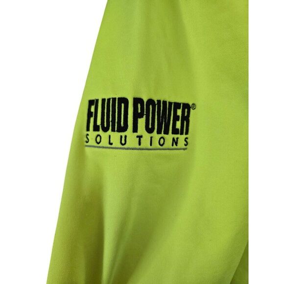 Neon Yellow Zip-Up Hoodie By 40 grit from Duluth Trading Company - Picture 4 of 8